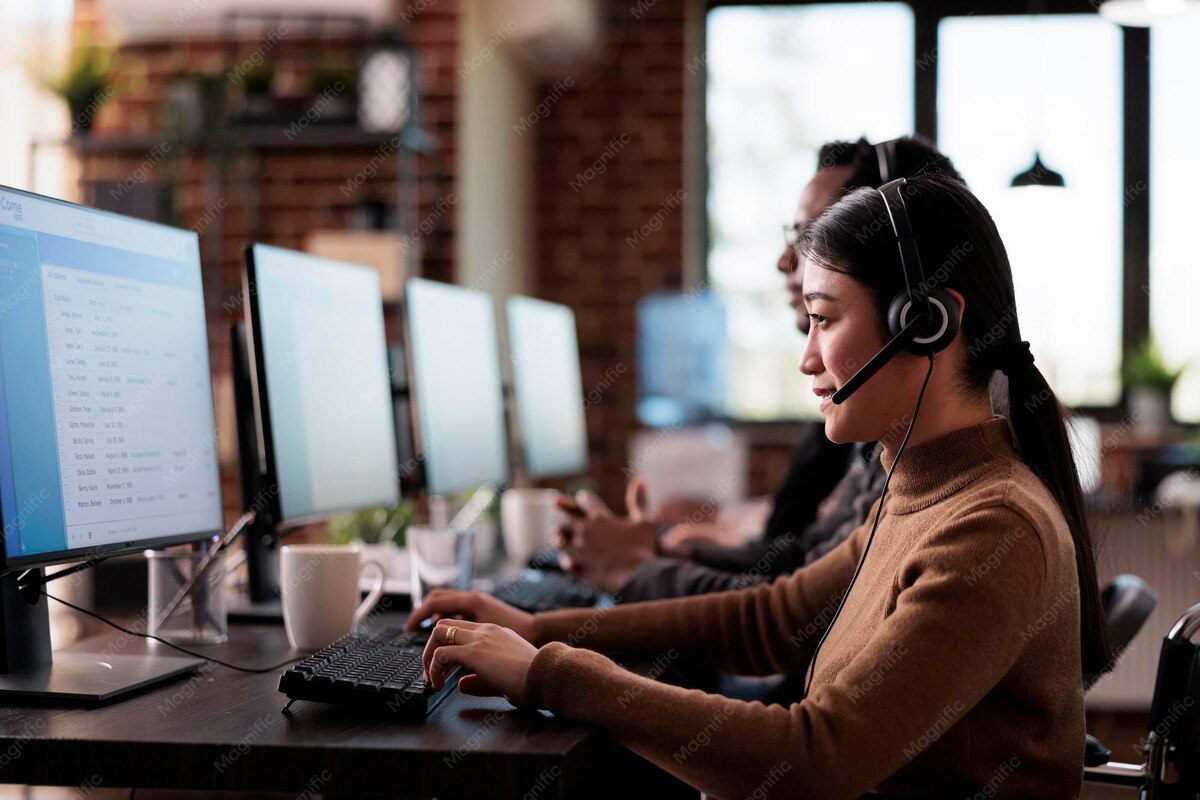 Support specialist troubleshooting a customer request
