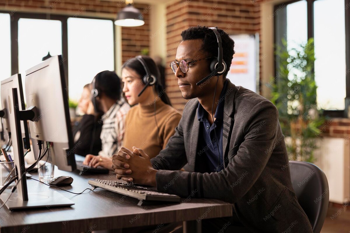 Customer discussing the next step in a service conversation